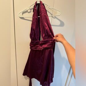 Purple Halter Dress